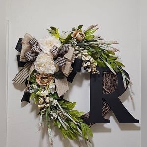 All year round personalized wreath